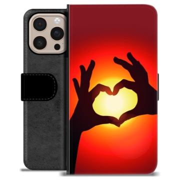 Husă Portofel Premium - iPhone 16 Pro Max - Silueta Inimii