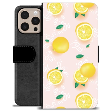 Husă Portofel Premium - iPhone 16 Pro Max - Model Lămâie