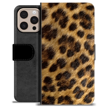 Husă Portofel Premium - iPhone 16 Pro Max - Leopard