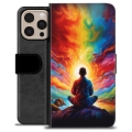 Husă Portofel Premium - iPhone 16 Pro Max - Meditație