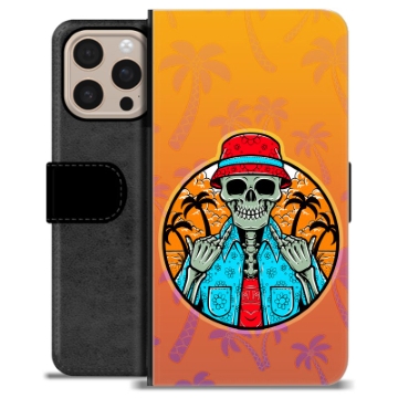 Husă Portofel Premium - iPhone 16 Pro Max - Vară Scheletică