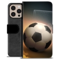 Husă Portofel Premium - iPhone 16 Pro Max - Fotbal