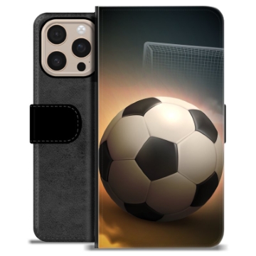 Husă Portofel Premium - iPhone 16 Pro Max - Fotbal