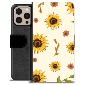 Husă Portofel Premium - iPhone 16 Pro Max - Floarea Soarelui