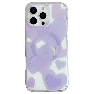 Husă hibridă magnetică Pure Love pentru iPhone 16 Pro Max - Violet