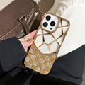 iPhone 16 Pro Max Rhinestone Geometric Diamond Model Caz - Aur
