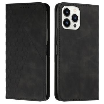 Husa portofel cu model romb iPhone 16 Pro Max cu închidere magnetică