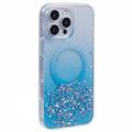 Husă MagSafe iPhone 16 Pro Max Sparkle Glow - albastru
