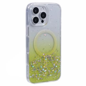 Husă MagSafe pentru iPhone 16 Pro Max Sparkle Glow - galben