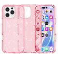 Husă Hibrid iPhone 16 Pro Max - Stylish Glitter - Roz