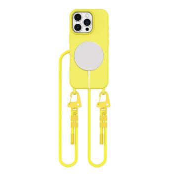 Husă MagSafe iPhone 16 Pro Max Tech-Protect MagNecklace - Galben