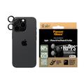Protector pentru lentile de cameră iPhone 16 Pro/16 Pro Max PanzerGlass Hoops - negru