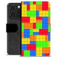 Husă Portofel Premium - iPhone 16 Pro - Blocuri