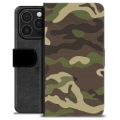 Husă Portofel Premium - iPhone 16 Pro - Camo