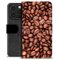 Husă Portofel Premium - iPhone 16 Pro - Boabe de Cafea