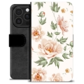 Husă Portofel Premium - iPhone 16 Pro - Floral