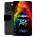 Husă Portofel Premium - iPhone 16 Pro - Gorilă