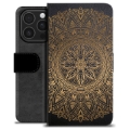 Husă Portofel Premium - iPhone 16 Pro - Mandala