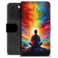Husă Portofel Premium - iPhone 16 Pro - Meditație