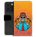 Husă Portofel Premium - iPhone 16 Pro - Vară Scheletică