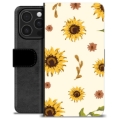Husă Portofel Premium - iPhone 16 Pro - Floarea Soarelui