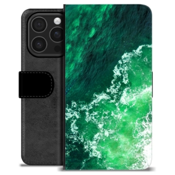 Husă Portofel Premium - iPhone 16 Pro - Valuri