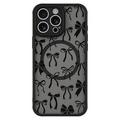 iPhone 16 Pro Husă magnetică protectoare elegantă - Arcuri negre