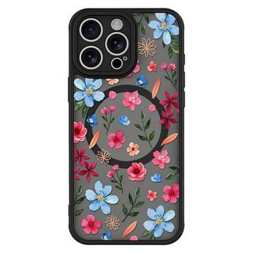 iPhone 16 Pro Husă magnetică protectoare elegantă - Flori colorate
