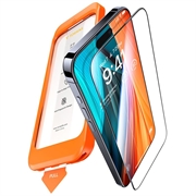 iPhone 16 Pro Torras GlassGo Protector de ecran din sticlă călită cu instrument automat de îndepărtare a prafului - Transparent