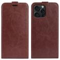 Husă Flip Vertical iPhone 16 Pro - Slot Card - Maro