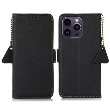 Husă Piele Portofel cu RFID iPhone 16 Pro