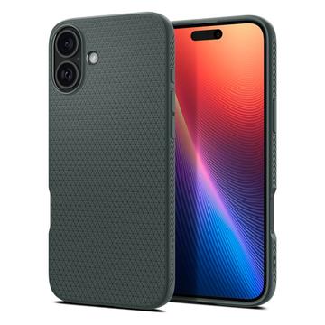 Husă TPU iPhone 16 - Spigen Liquid Air - Verde Închis