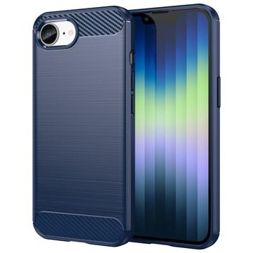 Husă TPU Brushed iPhone 16e - Fibră de Carbon