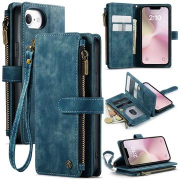 Husă Portofel iPhone 16e - Caseme C30 Multifunctional - Albastru