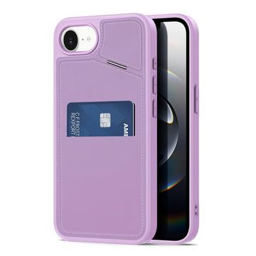 Husă magnetică cu Kickstand și sloturi pentru carduri iPhone 16e Dux Ducis Rafi II - Violet