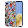 iPhone 16e Husă TPU cu model floral - crini