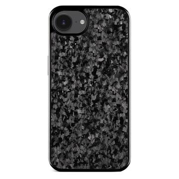 Husă hibridă cu textură forjată pentru iPhone 16e - negru