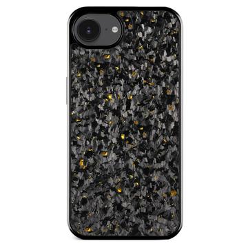 Husă hibridă cu textură forjată pentru iPhone 16e - aur