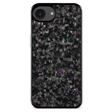 Husă hibridă cu textură forjată pentru iPhone 16e - violet