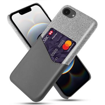 Husă cu Buzunar Card iPhone 16e - KSQ - Gri