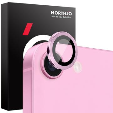 Set de protecție pentru obiectivul camerei iPhone 16e Northjo - Roz