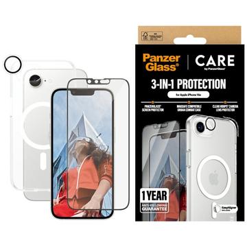 iPhone 16e PanzerGlass Care Flagship 3-in-1 Bundle - Transparent