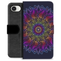 Husă Portofel Premium - iPhone 16e - Mandala Colorată