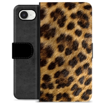Husă Portofel Premium - iPhone 16e - Leopard