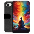 Husă Portofel Premium - iPhone 16e - Meditație