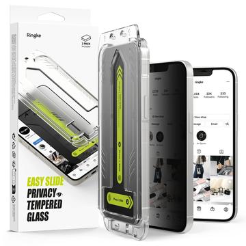 Geam Protecție Ecran Sticlă Temperată iPhone 16e Ringke Easy Slide Privacy - 2 buc.