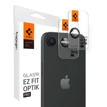 Protector Obiective Cameră iPhone 16e Spigen Glas.tR Ez Fit Optik Pro - Negru