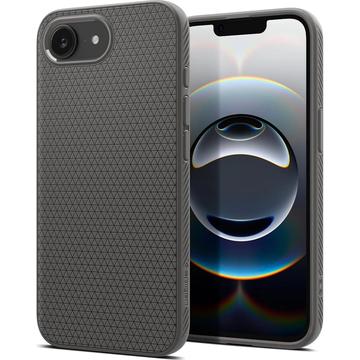 Husă TPU iPhone 16e - Spigen Liquid Air - Gri marmurat