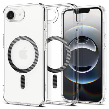 Husă iPhone 16e - Spigen Ultra Hybrid Mag - Fibră De Carbon / Clar