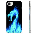 Husă TPU - iPhone 16e - Dragon din Foc Albastru